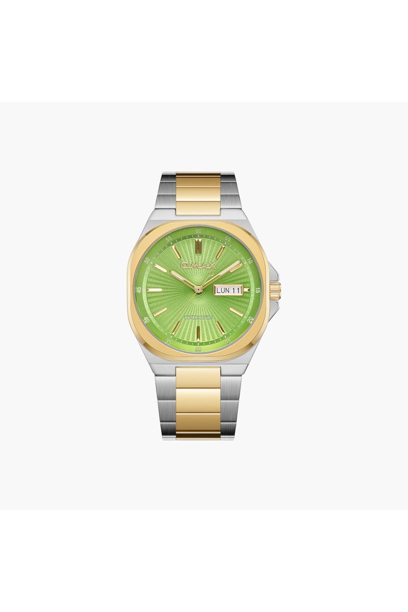 OMAX Metal Analog Watch Two-Tone Bracelet - Image 1